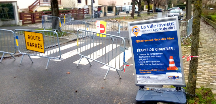 Effondrement place des Fetes