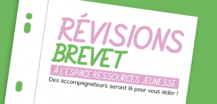 Revision brevet à l'espace ressources jeunesse des accompagnateurs seront là pour vous aider